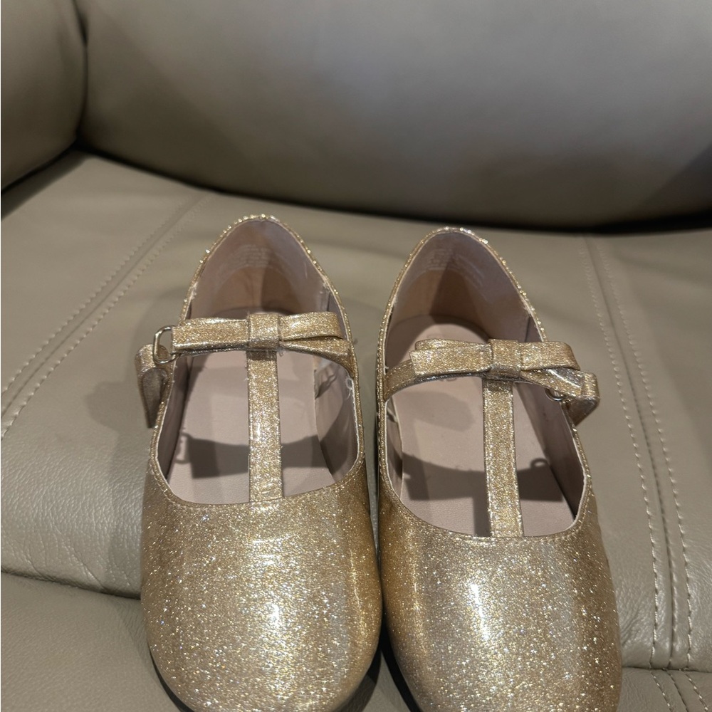 Gymboree Gold Glitter Dress Shoes